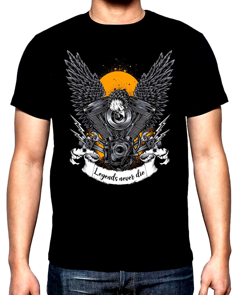 T-SHIRTS Eagle, legends never die, men's  t-shirt, 100% cotton, S to 5XL